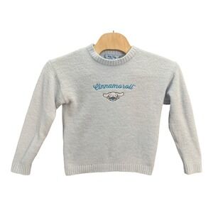 Forever 21 Sanrio Cinnamoroll Blue Fuzzy Knit Sweater Small Hello Kitty Friends